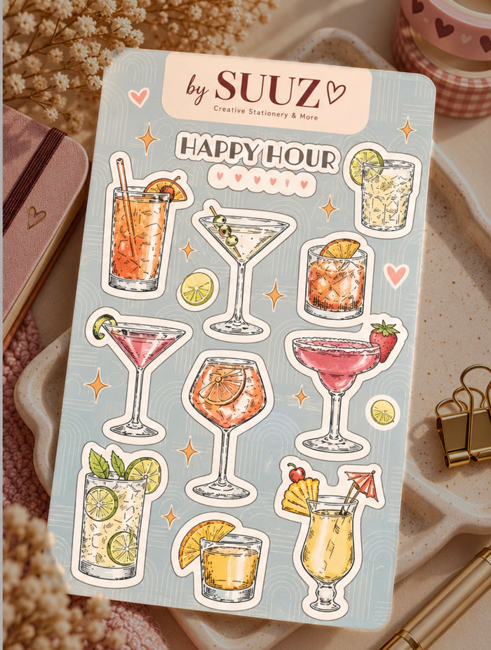 Cocktails stickervel